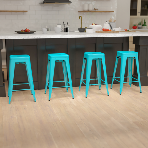 Flash Furniture 4-ET-31320-30-TL-R-GG 17" Barstool