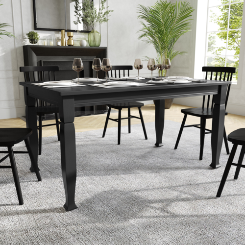 Flash Furniture KER-T-799-BLK-60-GG 44 1/2" Dining Table