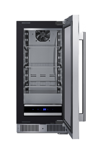 Summit SDHR1534 14 3/4" Solid Door Undercounter Refrigerator