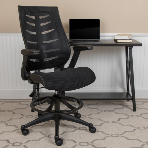 Flash Furniture BL-ZP-809D-BK-GG 28" Dining Chair