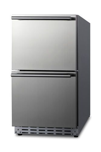 Summit ADRD18 17 3/4" Solid Door Undercounter Refrigerator