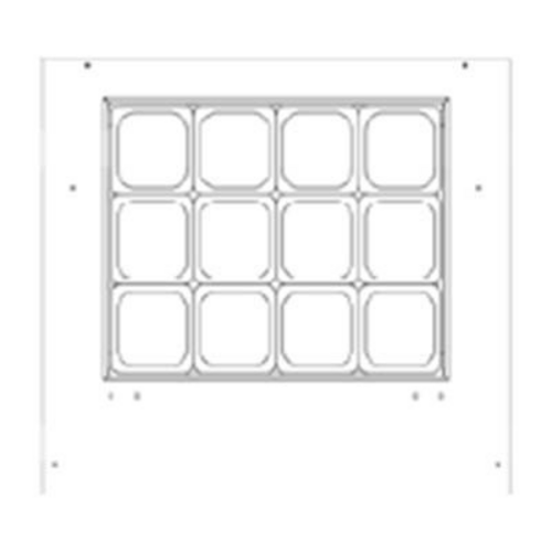 Beverage-Air SPE36HC-12M 36" 2 Doors 12 Pan Mega Top Sandwich / Salad Prep Table