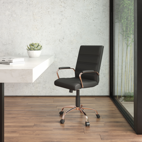 Flash Furniture GO-2286M-BK-RSGLD-GG 23" Dining Chair