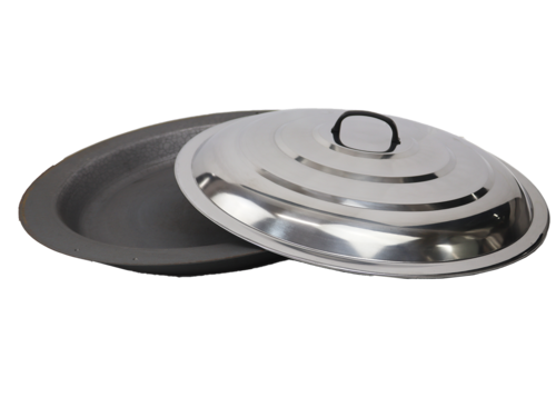 Town 34760/DZ 24 1/2" Cast Iron Grill / Griddle Pan
