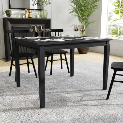 Flash Furniture KER-T-217-BLK-47-GG 43" Dining Table