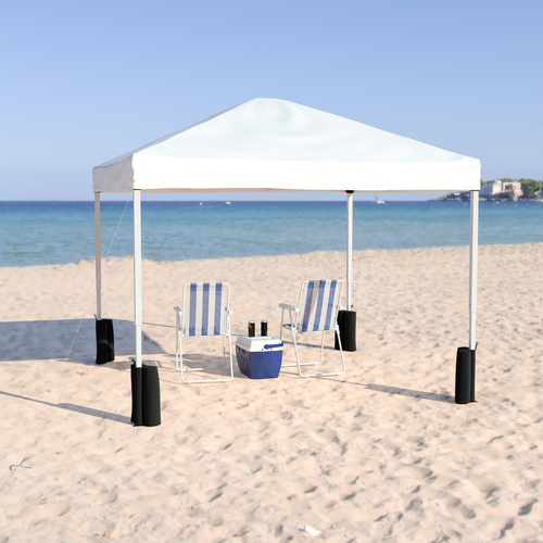 Flash Furniture JJ-GZ1010PKG-WH-GG 116" Patio Umbrella