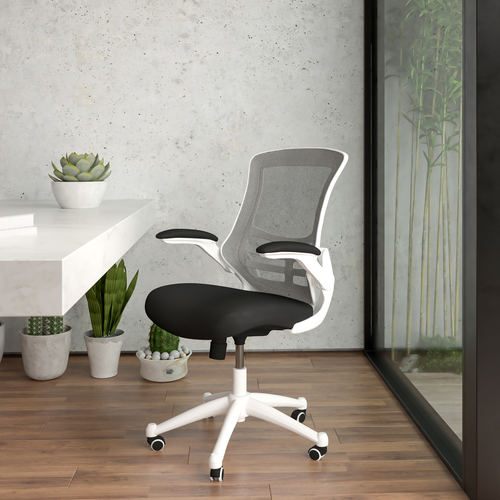 Flash Furniture BL-X-5M-WH-BK-GG 24 1/2" Dining Chair