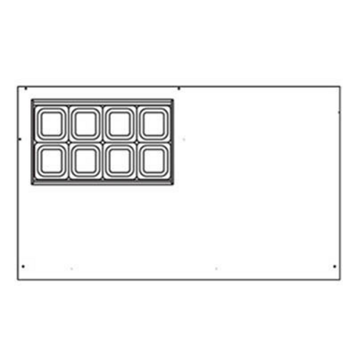 Beverage-Air SPED60HC-08-4 60" 4 Drawer 9 Pan Sandwich / Salad Prep Table