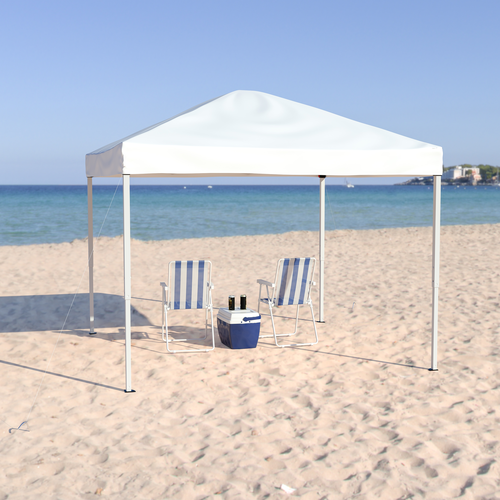 Flash Furniture JJ-GZ1010-WH-GG 116" Patio Umbrella