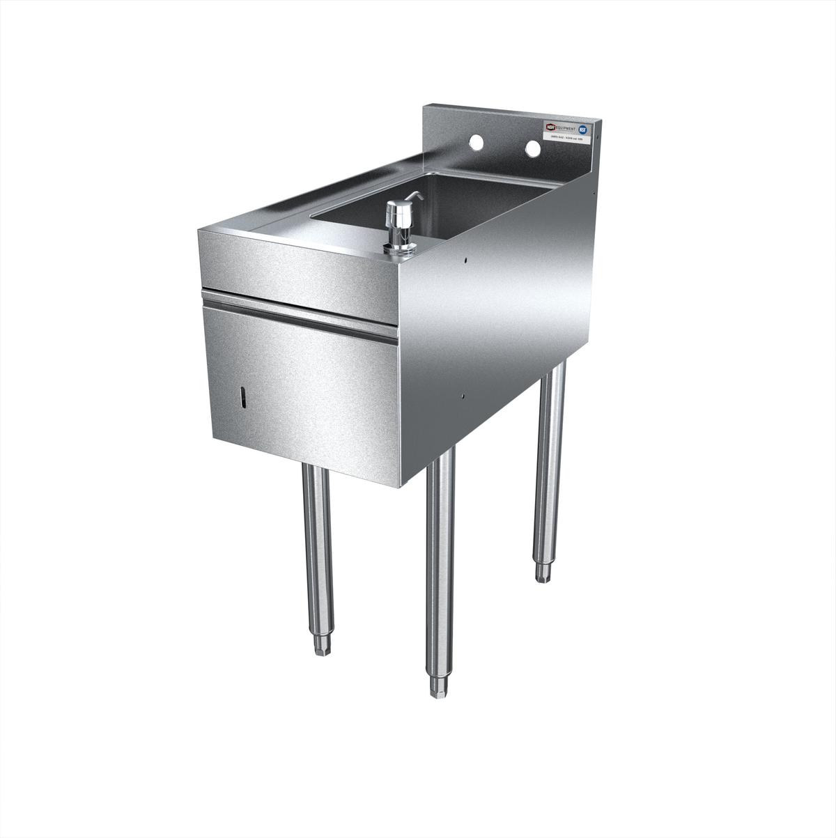 NBR NW-1224TD 12" Underbar Sink