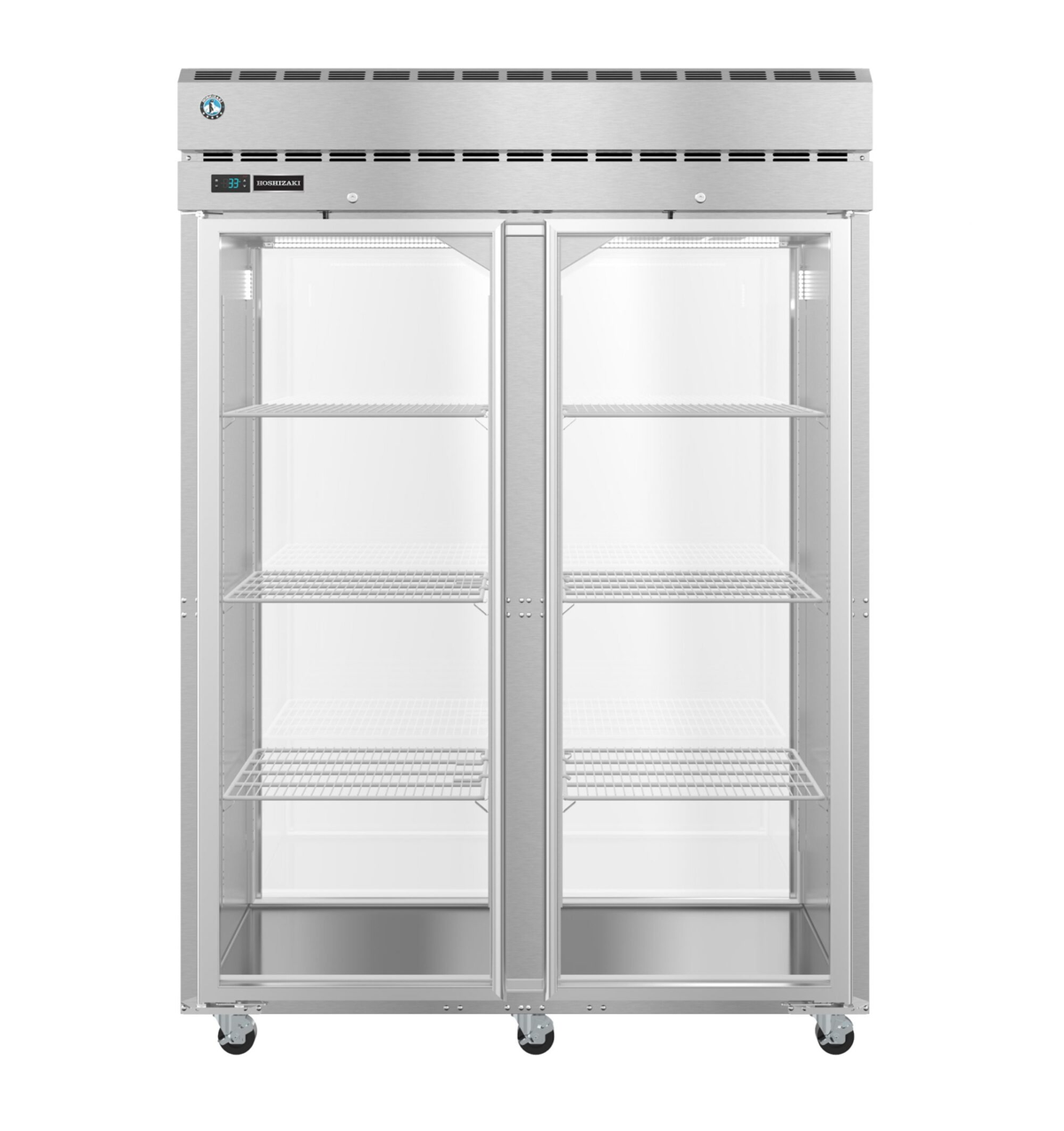 Hoshizaki PT2A-FG-FG 55" Solid & Glass Door Pass-Thru Refrigerator