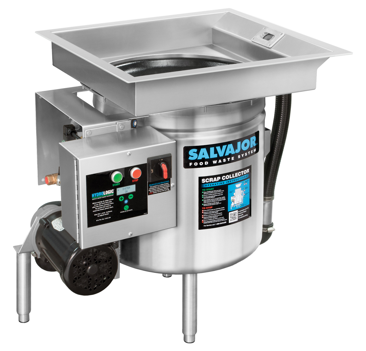 Salvajor S914 24 3/4" Food Waste Collector