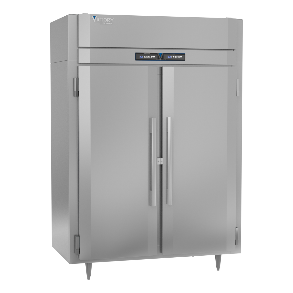 Victory RFS-2D-S1-EW-HC 58 3/8" Solid Door Reach-In Refrigerator Freezer