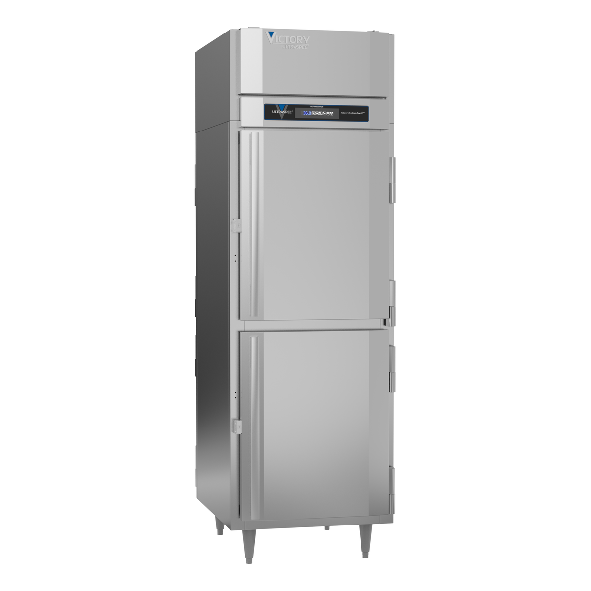 Victory RSA-1D-S1-PT-HD-HC 26 1/2" Solid & Glass Door Pass-Thru Refrigerator