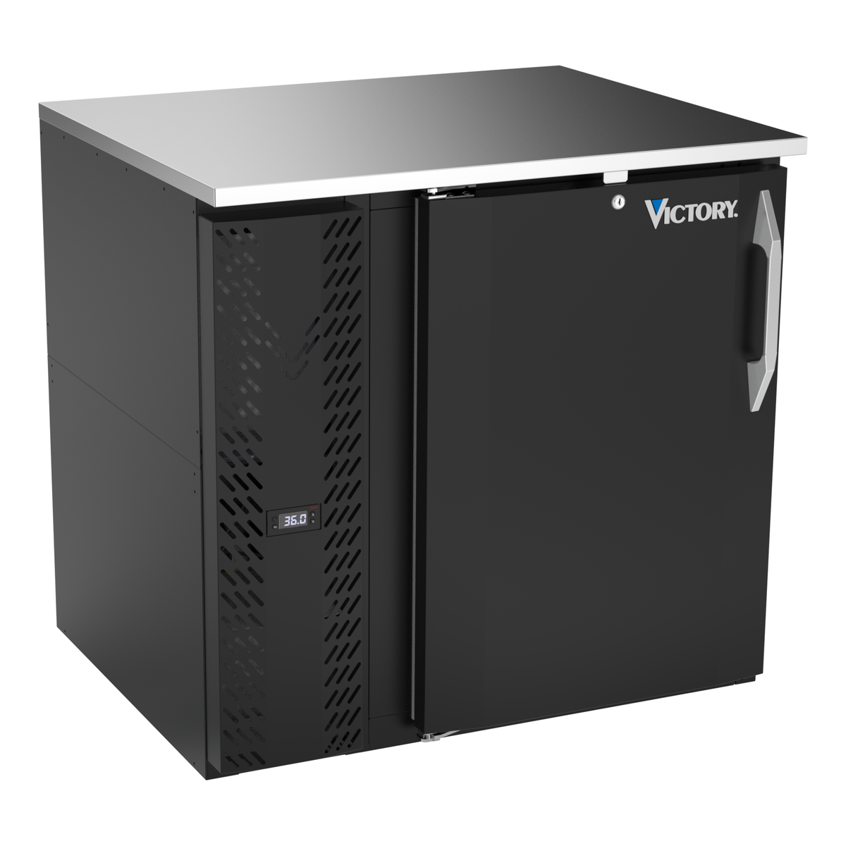 Victory VBB36HC-F-B 36" Solid Door Back Bar Cooler
