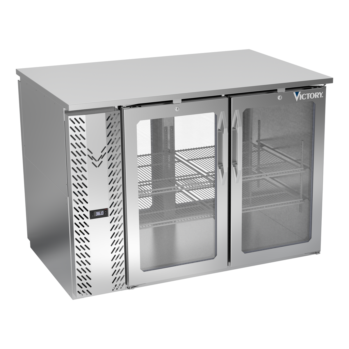 Victory VBB48HC-G-PT-S 48" Solid Door Back Bar Cooler
