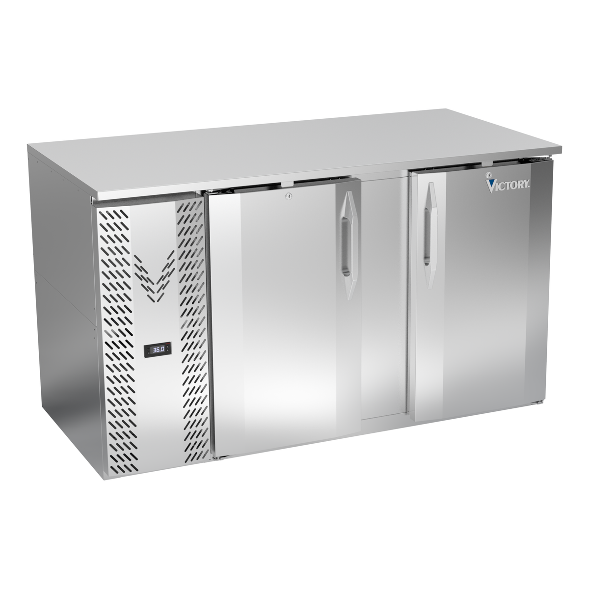 Victory VBB58HC-S 58" Solid Door Back Bar Cooler