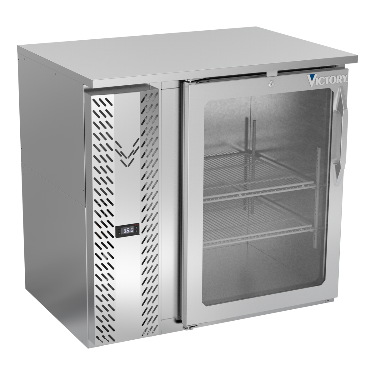 Victory VBBN36HC-G-S 36" Solid Door Back Bar Cooler