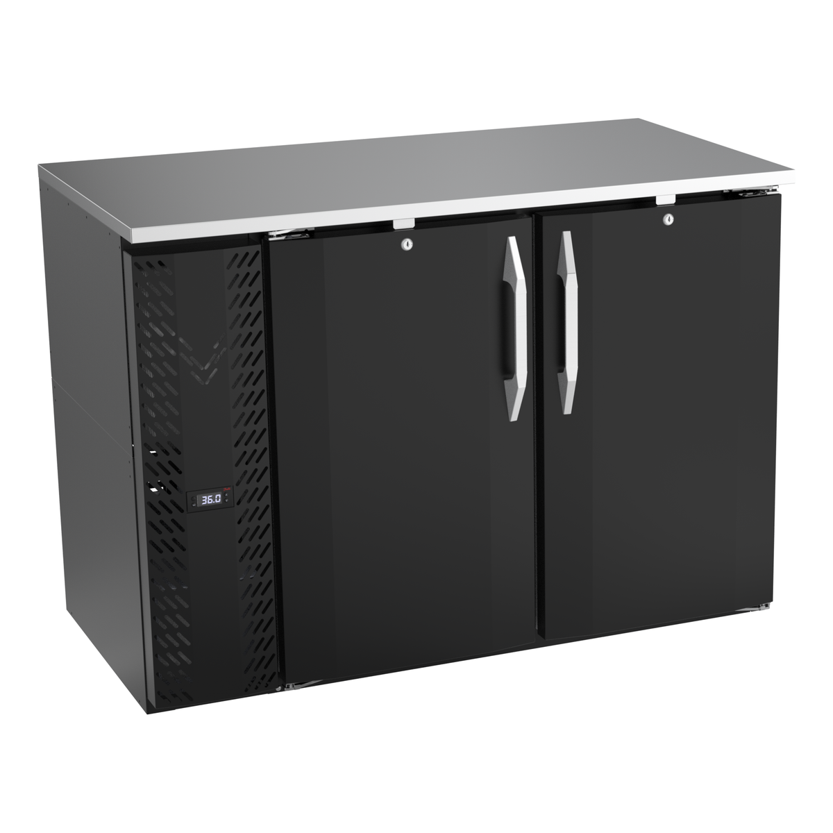 Victory VBBN48HC-B 48" Solid Door Back Bar Cooler