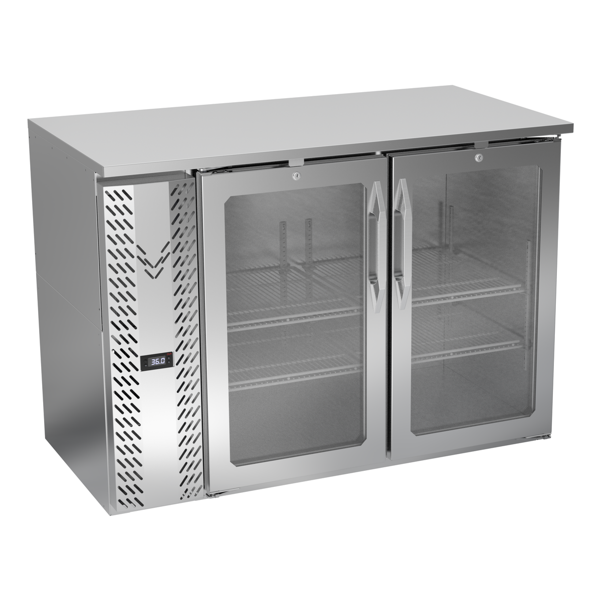 Victory VBBN48HC-FG-S 48" Solid Door Back Bar Cooler