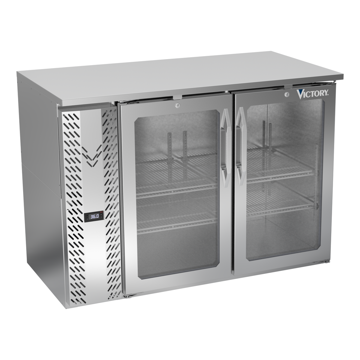 Victory VBBN48HC-G-S 48" Solid Door Back Bar Cooler