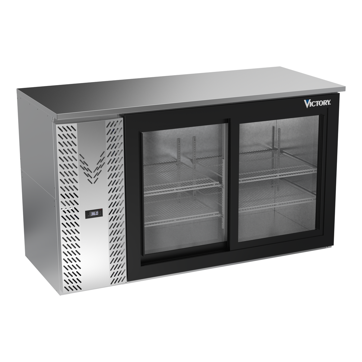 Victory VBBN58HC-GS-S 58" Solid Door Back Bar Cooler