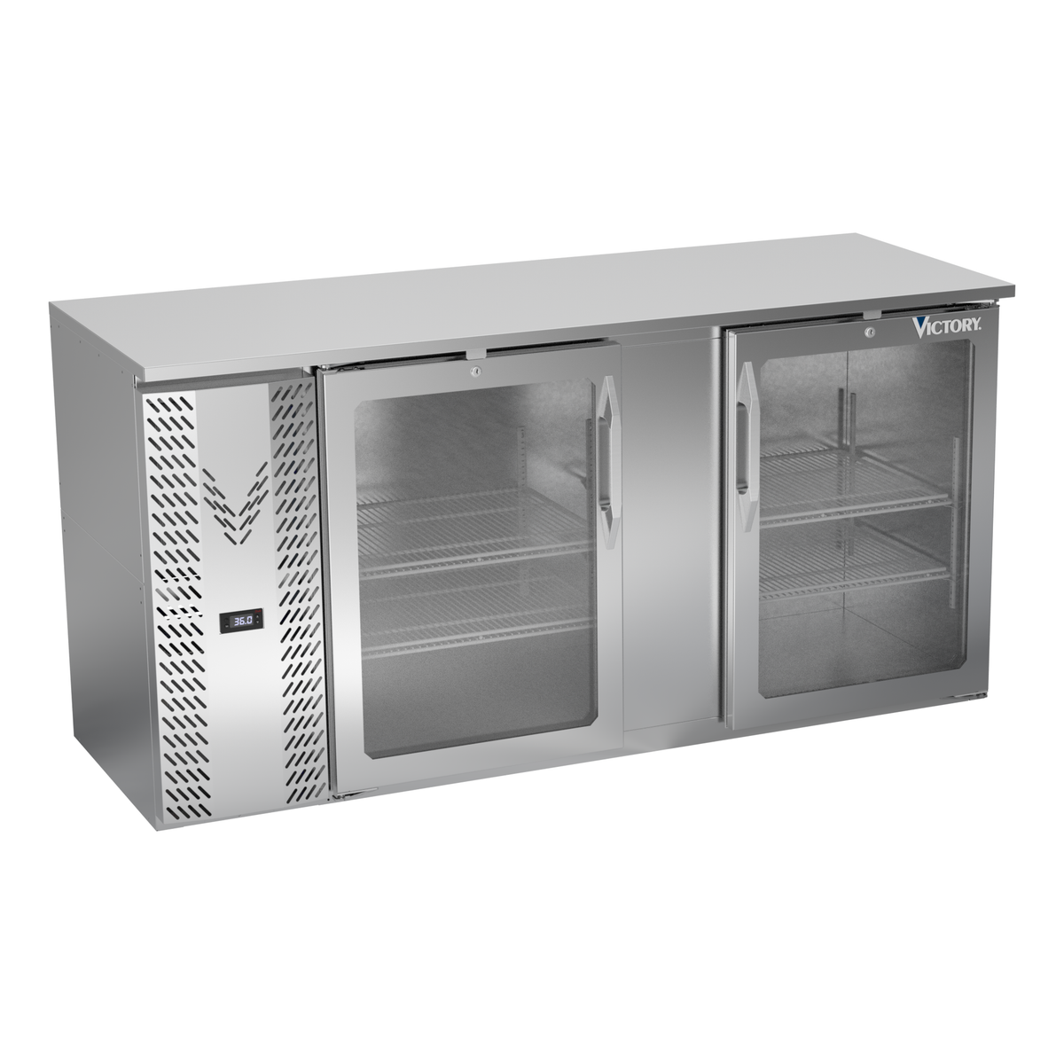 Victory VBBN68HC-G-S 68" Solid Door Back Bar Cooler