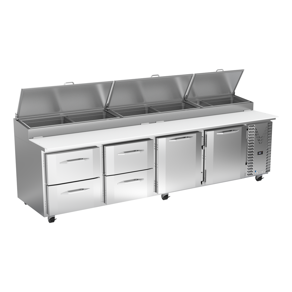 Victory VPPD119HC-4 119" Pizza Prep Table