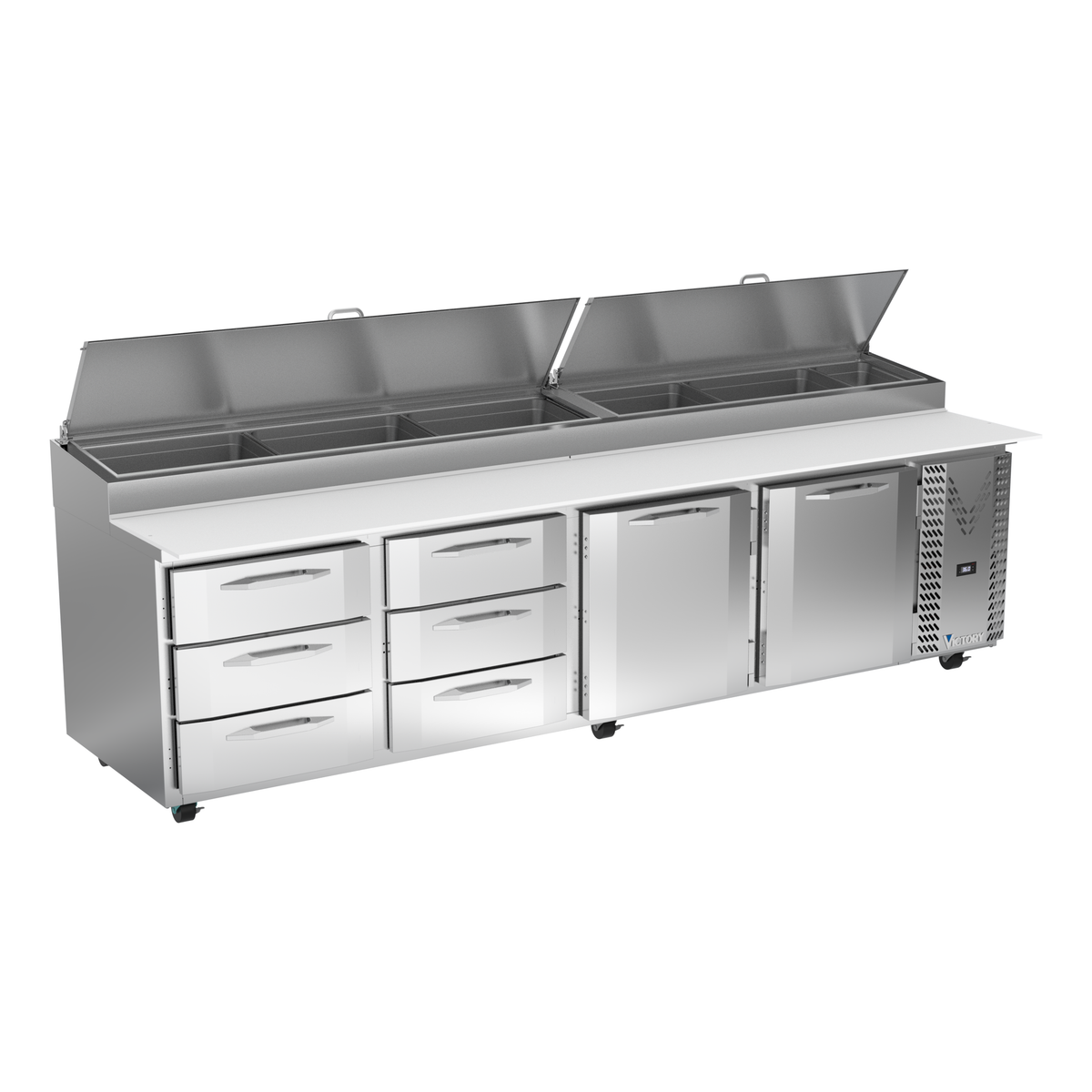 Victory VPPD119HC-6T 119" Pizza Prep Table