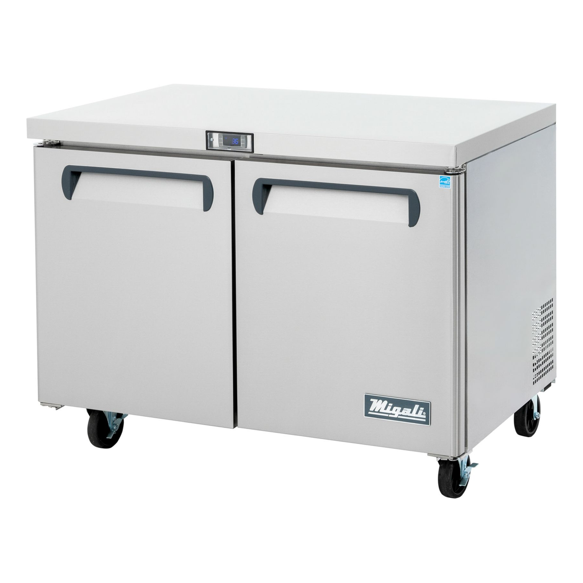 Migali C-U48R-HC 48 1/4" Solid Door Undercounter Refrigerator