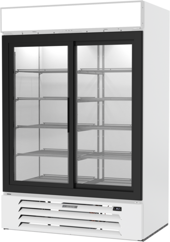 Beverage-Air MMR45HC-1-W 52" 2 Section Refrigerated Merchandiser