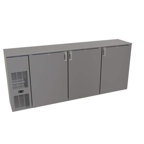 Glastender CS1FB84 84" Solid Door Back Bar Cooler