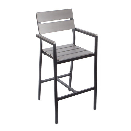 BFM Seating PH201BGRTK-BL 19 1/2" Patio Barstool