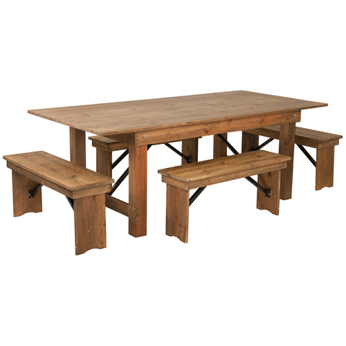 Flash Furniture XA-FARM-1-GG Dining Set