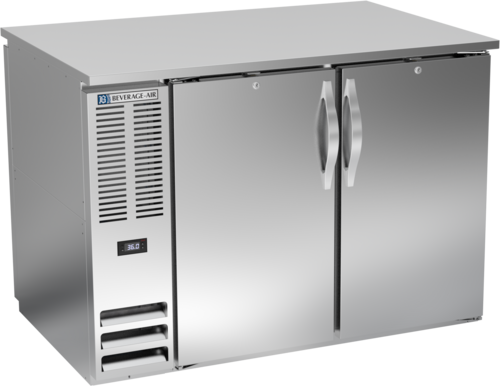 Beverage-Air BB48HC-F-PT-S 48" Solid Door Back Bar Cooler