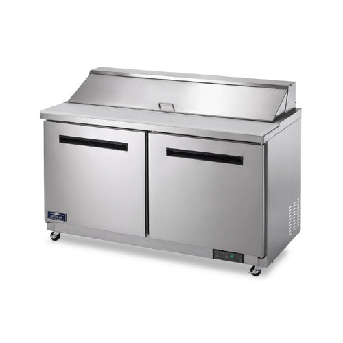 Arctic Air AMT60R 61 1/4" 2 Doors 24 Pan Mega Top Sandwich / Salad Prep Table