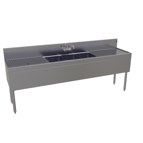 Glastender TSA-84-S 84" Underbar Sink