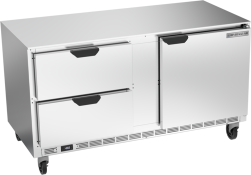 Beverage-Air UCFD60AHC-2 60" Solid Door Undercounter Freezer