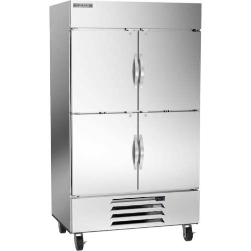 Beverage-Air HBR44HC-1-HS 47" 2 Section Solid Door Reach-In Refrigerator