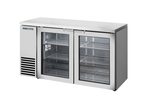 True TBB24-60-2G-Z1-SFT-S-1 60 1/8" Glass Door Back Bar Cooler