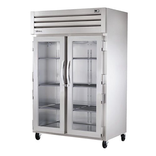 True STR2R-2G-HC 52 5/8" 2 Section Glass Door Reach-In Refrigerator