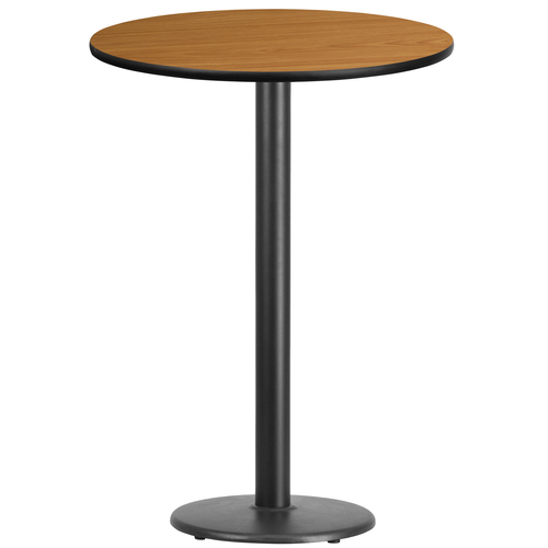 Flash Furniture XU-RD-30-NATTB-TR18B-GG Dining Table