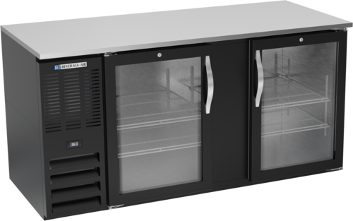 Beverage-Air BB68HC-G-B 68" Glass Door Back Bar Cooler