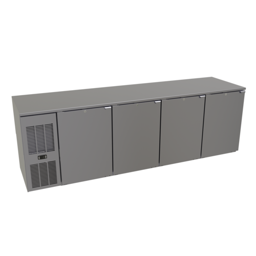 Glastender C1FL92-UC 92" Solid Door Undercounter Refrigerator