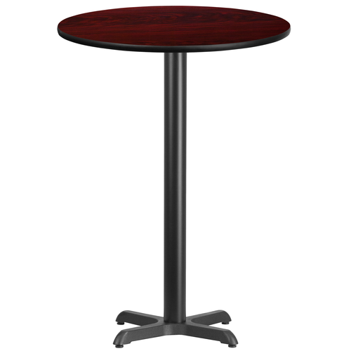 Flash Furniture XU-RD-30-MAHTB-T2222B-GG Dining Table