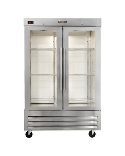 Traulsen CLBM-49R-FG-LL 53 3/4" 2 Section Glass Door Reach-In Refrigerator