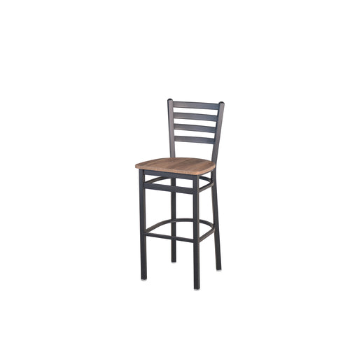BFM Seating 2160BKPR-SB 17 1/4" Barstool