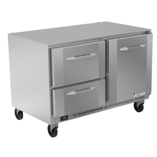 Victory VUFD48HC-2 48" Solid Door Undercounter Freezer