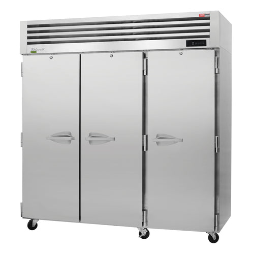 Turbo Air PRO-77F-N(-AL) 77 3/4" 3 Section Solid Door Reach-In Freezer