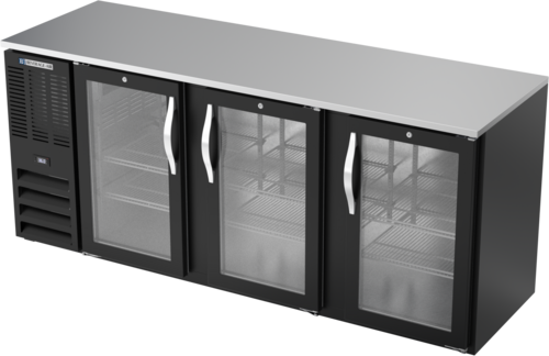 Beverage-Air BBN78HC-G-B 78" Glass Door Back Bar Cooler